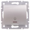 Logi Łącznik Zwierny Dzwonek Z Led Śrubowy 10Ax 250V Srebrny 021080143 25194