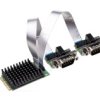 Karta szeregowa, D-sub, 9-pinowy, l. portów: 2, magistrala: Mini PCI Express