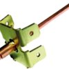 Flat plug ground terminal, 4 pole, 6.3 x 0.8 mm, uninsulated, angled, RIVZN 463