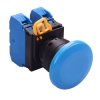 YW1B-A4E20S Blue 22mm Mushroom Maintained Push Button Switch 2NO IP65 IDEC