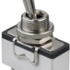 Toggle switch, metal, 1 pole, latching, On-On, 10 A/400 VAC, nickel-plated/silver-plated, 636H/2