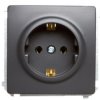 Simon Basic Gniazdo pojedyncze z/u Schuko 16A, 250V grafit matowy BMGSz1.01/28
