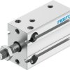 Pneumatyczny cylinder kompaktowy Festo 4840801 Ø 20 mm Dwustronne działanie Action 15 mm DPDM Elastyczny DPDM-20-15-PA