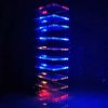 Zestaw DIY lampy spektralnej kontrolowanej dźwiękiem z kryształowym słupkiem 10-segmentowym,7 kolorowych świateł LED,regulowana
