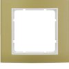 BERKER B.3 Ramka 1 pojedyncza złoty/śnieżnobiały 10113046 HAGER