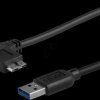 USB3AU1MLS USB 3.0 Cable, A Male to Micro B Male, 1 m, angled