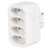 Rozgałęźnik wtyczkowy 4-gniazda b/u Euro R-4