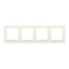Simon 10 Ramka poczwórna kremowy CR4/41