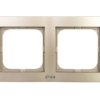 AS Ramka podwójna do łączników IP44 satyna light RH-2G/45