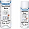 Spray do czyszczenia stali nierdzewnej WEICON / środek do czyszczenia nierdzewki / 11590400 STAINLESS STEEL CARE 400 ml
