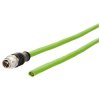 Metz Connect 142M2X10010 M12 X-Coded Cat 6A S/FTP 1m Angled Plug to Free End PUR