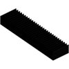 Extruded heatsink, (L x W x H) 50 x 200 x 25 mm, 1.65 to 0.7 K/W, black anodized, SK 42 50 SA