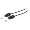 Kash 30L502 Toslink Digital Audio Cable 1.5m Gold Plated Connectors Black