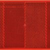 1257003 Trailer - reflector, rectangular, with hole, red