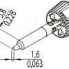 0142CDLF16A ERSADUR soldering tip, 1.6 mm, asymmetrical