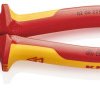 Szczypce uniwersalne o zwiększonym przełożeniu z wielokomponentowymi nasadkami, izolowane wg VDE chromowane 225 mm KNIPEX 02 06