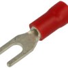 Końcówka; M3; widełkowa; izolowany; 01101-SV1.25-3; czerwony; proste; na przewód; 0,5÷1,5mm2; cynowane; zaciskany