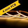 UQS-COB-4W-WW-24V-5m Profesjonalna taśma LED ciepła COB, 24V, 4W/m, 3000K, IP20, 4 mm, miniPCB
