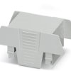 Upper part of housing, ABS/PC, (W x H x D) 35.1 x 74.65 x 36.95 mm, light gray, for enclosure, 1074870