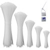 Quadrios 23CA240 Cable Tie White UV-Proof 1020 pcs Disposable Durable