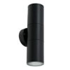 Ogrodowa Oprawa Elewacyjna Kinkiet Renis Black 2Xgu10 Ip54 Czarny Edo777356