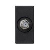 Płytka K45 gniazdo SAT (F) żeńskie 45x22.5mm czarny