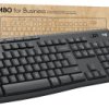 Klawiatura, zestaw myszy Logitech MK370 Combo for Business Wodoszczelne, Ciche klawisze Niemiecki, QWERTZ czarny