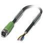 Kabel połączeniowy czujnika/aktuatora Phoenix Contact SAC-4P- 1,5-PUR/M 8FS SH, 1 szt.