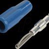 R921333000 Banana plug, 2 mm, solder connection, blue