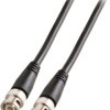 Coaxial cable, BNC plug (straight) to BNC plug (straight), 75 Ω, RG-59, grommet black, 2 m, K8360.2V2