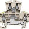 Multi level terminal block, screw connection, 0.5-4.0 mm², 24 A, 6 kV, dark beige, 1036400000