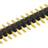 Pin header, 15 pole, pitch 2.54 mm, straight, black, SL12SMD03515G