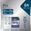 Karta SD SDXC, 64 GB XC, Verbatim PRO -25 → +50°C 600x