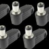 Opencircuit DC Plug angle male 2.1x5.5mm - 5 pieces