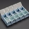 Tiny Modular Snap Boxes - SMD component storage - 10 pack (Blue)