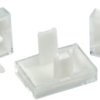 Klosz lampek do przycisku kształt: Prostokątny Przezroczysty Soczewka EAO