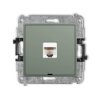 MINI Mechanizm gniazda komputerowego pojedynczego 1xRJ45, kat. 5e, 8-stykowy, bez pola opisowego szałwiowy 61MGKBO-1