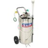 Sealey TP200S Air Operated Fuel Drainer 40ltr Stainless Steel