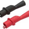 Alligator clip kit, red/black, max. 8 mm, CAT III, AC175