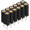 Socket header, 12 pole, pitch 2.54 mm, straight, BL 6 12