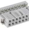 Złącze IDC 16-pinowe 2-rzędowe raster: 2.54mm Żeński Montaż na kablu TE Connectivity