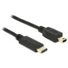 Delock 83336 USB cable USB 2.0 Mini-B to USB-C Black 2.00 m