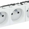 Gniazdo, 3x 250V, 10 / 16A, RAL9010 OBO Bettermann, 6120192, biały, (S x W x G) 135 x 45 x 39 mm
