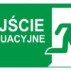Samoprzylepna tabliczka ostrzegawcza /Znak Wyjście ewakuacyjne + znak E002, 150x300mm, FS/ IE/002/5/A/FS/WYJŚ