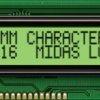 Wyświetlacz monochromatyczny LCD, , Alfanumeryczny, Midas