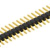 Pin header, 20 pole, pitch 2.54 mm, straight, black, 10050135