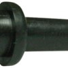 Cable grommet, cable Ø 4.5 mm, L 28.5 mm, PVC, black, 632-01040