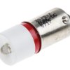 Lampka kontrolna Czerwony 6V ac/dc BA9s LED średnica 10mm długość 24mm