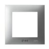 SZAFIR Ramka 1 pojedyncza do łączników IP-44 srebro RH-1Z/18 OSPEL