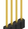 Pin header, 4 pole, pitch 1.27 mm, straight, black, 10059440